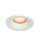 Lampy podtynkowe hermetyczne - Italux Barto Sufitowa Podtynkowa 1xGU10 10W IP44 Biały piaskowany DL-60327-IP44-WH - product 1