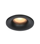 Lampy podtynkowe hermetyczne - Italux Barto Sufitowa Podtynkowa 1xGU10 10W IP44 Czarny piaskowany DL-60327-IP44-BK - product 1