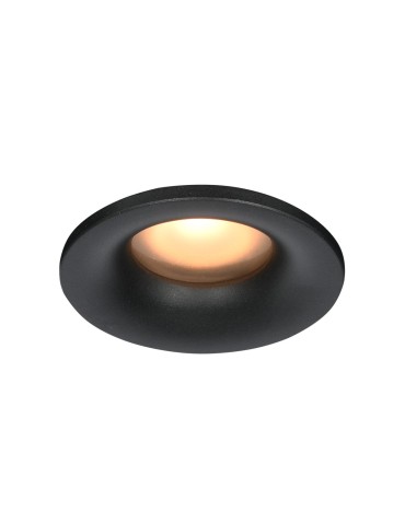 Italux Barto Sufitowa Podtynkowa 1xGU10 10W IP44 Czarny piaskowany DL-60327-IP44-BK