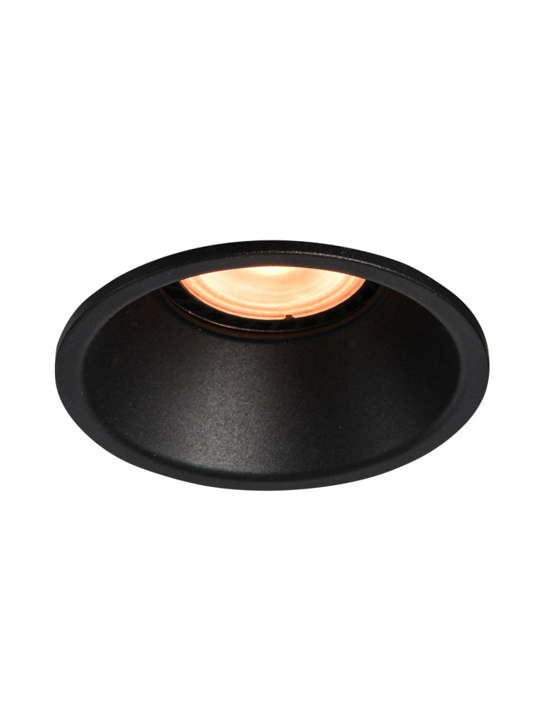 Italux Barto Sufitowa Podtynkowa 1xGU10 10W Czarny piaskowany DL-60327C-BK