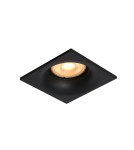 Lampy podtynkowe kwadratowe - Italux Aranta Sufitowa Podtynkowa 1xGU10 10W Czarny piaskowany DL-61903A-BK - product 1