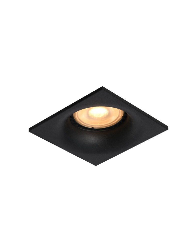 Italux Aranta Sufitowa Podtynkowa 1xGU10 10W Czarny piaskowany DL-61903A-BK