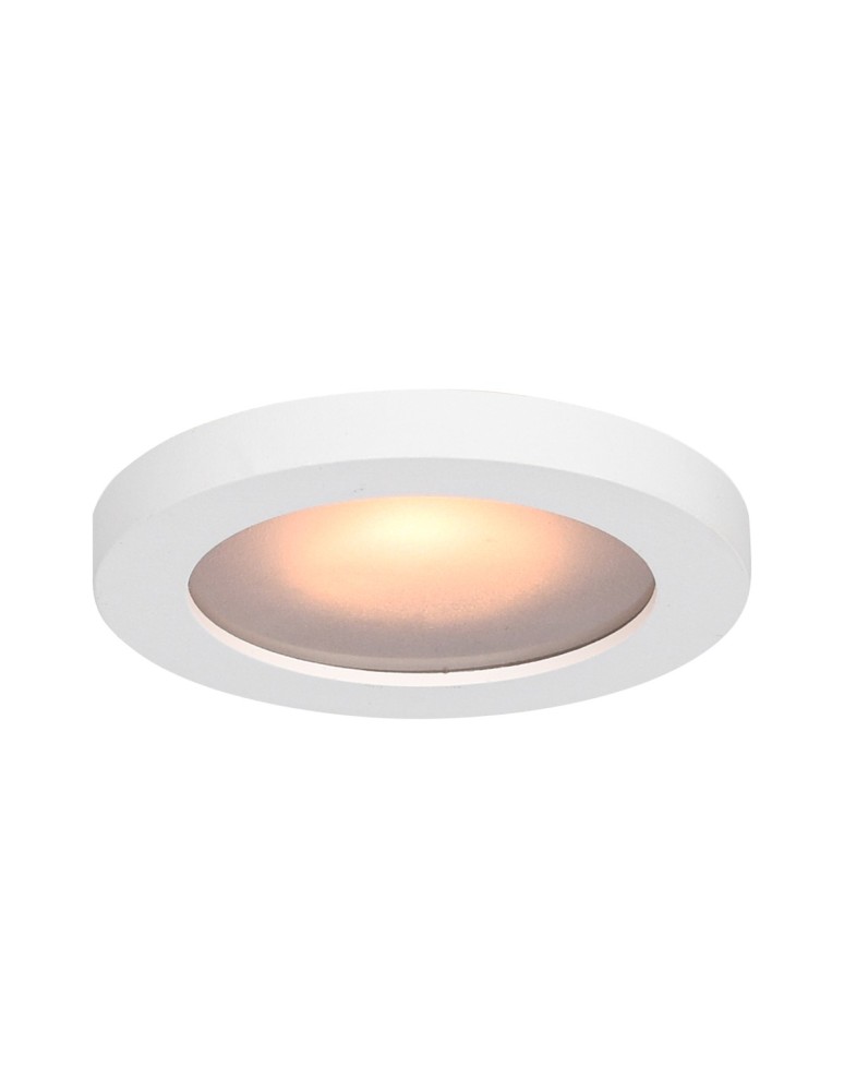 Italux Antar Sufitowa Podtynkowa 1xGU10 10W IP44 Biały piaskowany DL-26385-GU10-WH