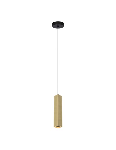 Italux Ander Wisząca 1xGU10 10W Czarny, mosiężny PND-28394-1-GD