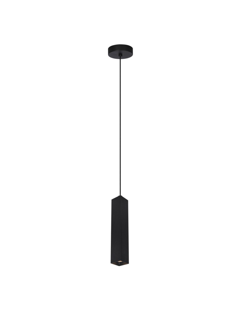 Italux Ander Wisząca 1xGU10 10W Czarny piaskowany PND-28394-1-BK