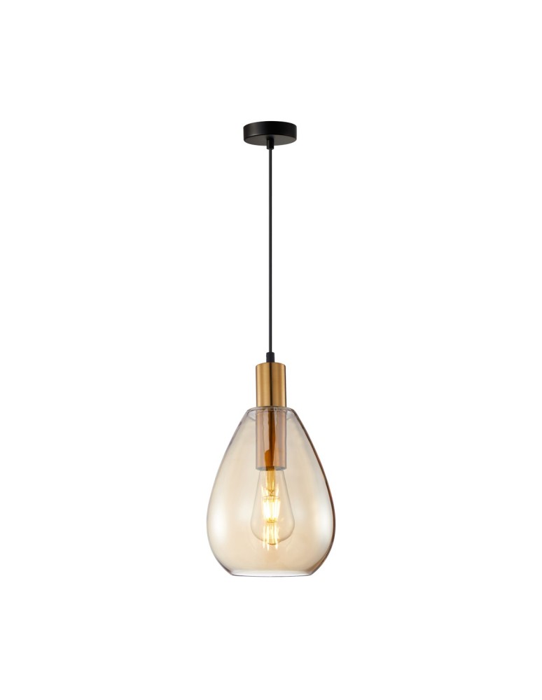 Italux Zulo Wisząca 1xE27 40W Mosiądz PND-27812-BRO-AMB