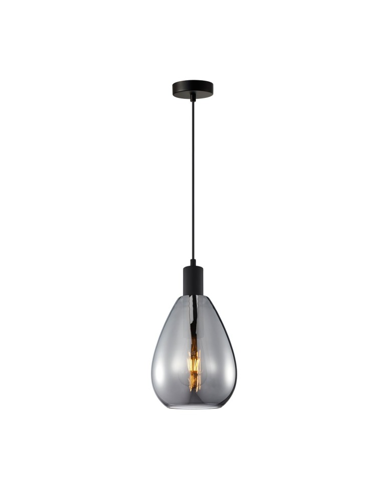 Italux Zulo Wisząca 1xE27 40W Czarny PND-27812-BK-SG