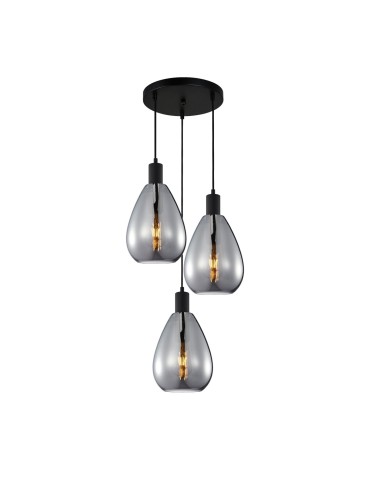 Italux Zulo Wisząca 3xE27 40W Czarny PND-27812-3A-BK-SG