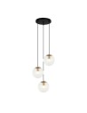 Italux Sarpo Wisząca 3xE27 40W Mosiądz PND-58867-3S-BK-BRO