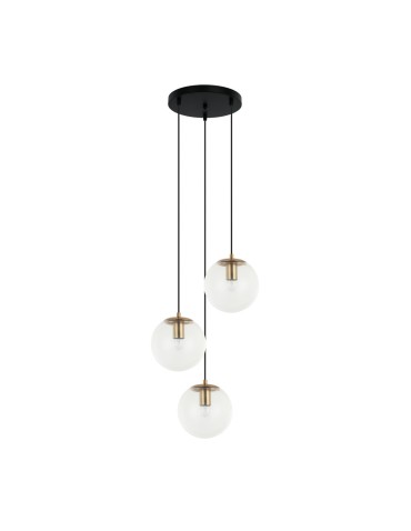 Italux Sarpo Wisząca 3xE27 40W Mosiądz PND-58867-3S-BK-BRO - produkt 2