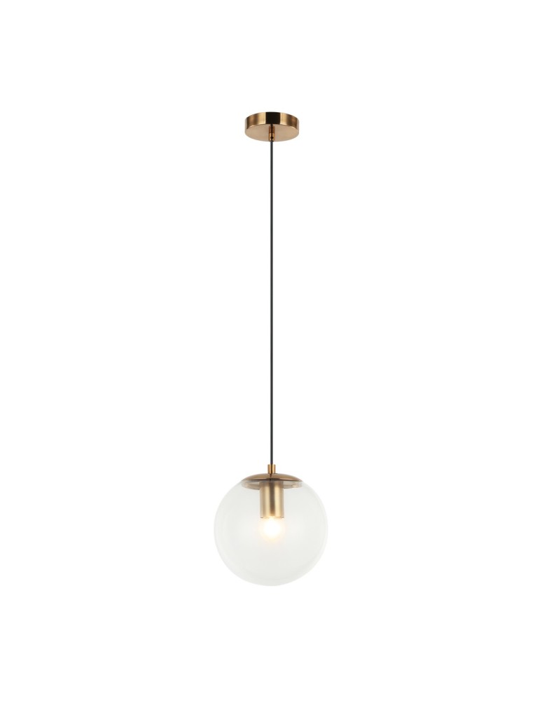 Italux Sarpo Wisząca 1xE27 40W Mosiądz PND-58867-1S-BK-BRO