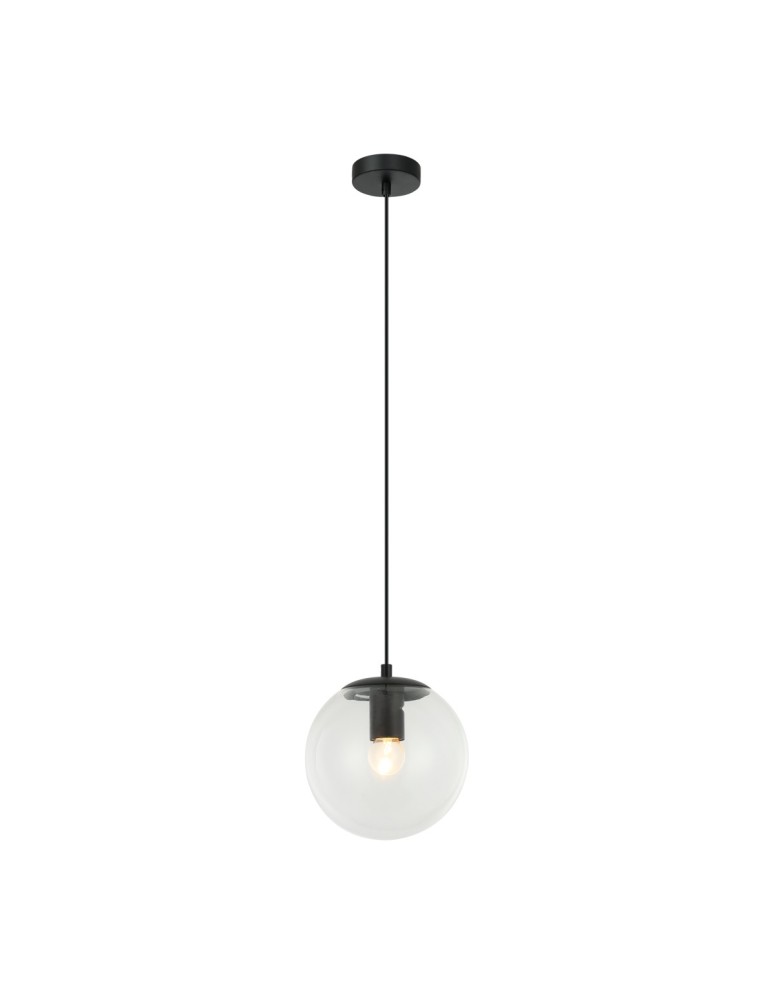 Italux Sarpo Wisząca 1xE27 40W Czarny PND-58867-1S-BK