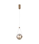 Italux Rastia Wisząca 1xLED 6W 550 lm 3000K (Ciepła biel) złoty PND-34361-S-HBR-AMB Italux Rastia Wisząca 1xLED 6W 550 lm 3000K (Ciepła biel) złoty PND-34361-S-HBR-AMB