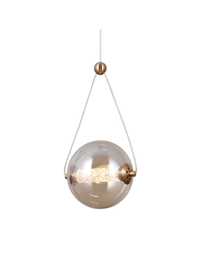 Italux Rastia Wisząca 1xLED 6W 550 lm 3000K (Ciepła biel) złoty PND-34361-S-HBR-AMB