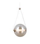 Italux Rastia Wisząca 1xLED 9W 825 lm 3000K (Ciepła biel) złoty PND-34361-M-HBR-AMB Italux Rastia Wisząca 1xLED 9W 825 lm 3000K (Ciepła biel) złoty PND-34361-M-HBR-AMB