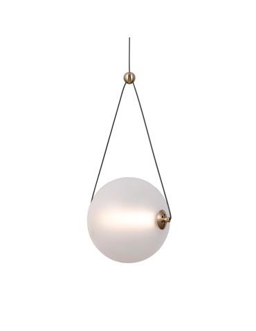 Italux Rastia Wisząca 1xLED 9W 975 lm 3000K (Ciepła biel) złoty PND-34361-M-HBR-OPAL