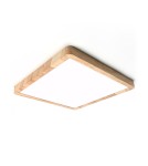 Plafony LED - Italux Olbis Plafon 1xLED 24W 2900 lm 2800K+4000K+ 6000K (Ciepła biel) IP44 drewno PLF-63827-300L-24W-WO - product 1
