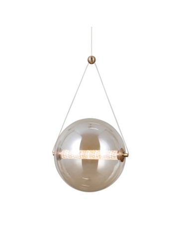 Italux Rastia Wisząca 1xLED 12W 1095 lm 3000K (Ciepła biel) złoty PND-34361-L-HBR-AMB