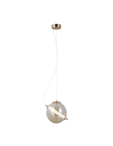 Italux Nola Wisząca 1xLED 12W 1020 lm 3000K (Ciepła biel) złoty PND-34366-HBR-AMB - produkt 2