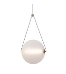 Italux Rastia Wisząca 1xLED 12W 1300 lm 3000K (Ciepła biel) złoty PND-34361-L-HBR-OPAL Italux Rastia Wisząca 1xLED 12W 1300 lm 3000K (Ciepła biel) złoty PND-34361-L-HBR-OPAL