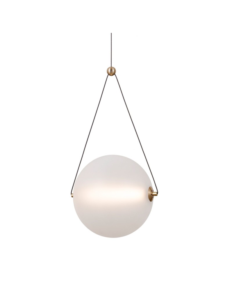Italux Rastia Wisząca 1xLED 12W 1300 lm 3000K (Ciepła biel) złoty PND-34361-L-HBR-OPAL Italux Rastia Wisząca 1xLED 12W 1300 lm 3000K (Ciepła biel) złoty PND-34361-L-HBR-OPAL