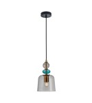 Lampy wiszące designerskie - Italux Namos Wisząca 1xE27 40W Mosiądz PND-27092B-MC-BRO - product 1