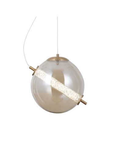 Italux Nola Wisząca 1xLED 12W 1020 lm 3000K (Ciepła biel) złoty PND-34366-HBR-AMB