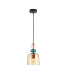 Lampy wiszące designerskie - Italux Namos Wisząca 1xE27 40W Mosiądz PND-27092A-MC-BRO - product 1