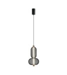 Lampy wiszące pojedyncze - Italux Marco Wisząca 1xLED 10W 590 lm 3000K (Ciepła biel) czarny PND-84283-2-BK - product 2