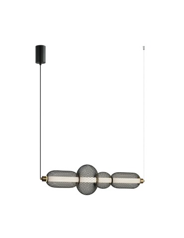 Italux Marco Wisząca 1xLED 16W 900 lm 3000K (Ciepła biel) czarny PND-84283-4-BK