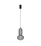 Lampy wiszące pojedyncze - Italux Marco Wisząca 1xLED 10W 590 lm 3000K (Ciepła biel) czarny PND-84283-2-BK - product 3