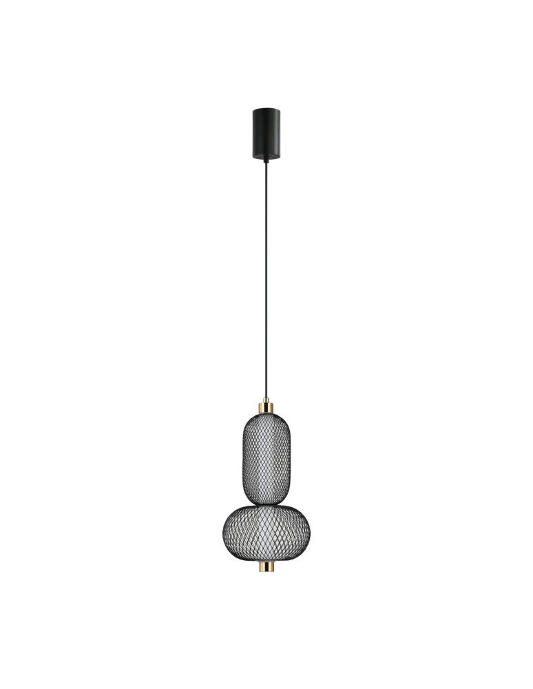 Italux Marco Wisząca 1xLED 10W 590 lm 3000K (Ciepła biel) czarny PND-84283-2-BK