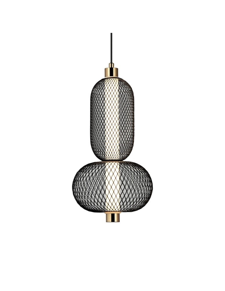 Italux Marco Wisząca 1xLED 10W 590 lm 3000K (Ciepła biel) czarny PND-84283-2-BK