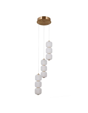 Italux Ganti Wisząca 3xLED 20W 2170 lm 3000K (Ciepła biel) złoty PND-34362-9-HBR-OPAL - produkt 2