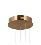 Lampy wiszące 5 punktowe - Italux Ganti Wisząca 5xLED 12W 1300 lm 3000K (Ciepła biel) złoty PND-34362-5-HBR-OPAL - product 3
