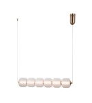 Lampy wiszące nad wyspę - Italux Ganti Wisząca 1xLED 15W 1625 lm 3000K (Ciepła biel) złoty PND-34362-6H-HBR-OPAL - product 1