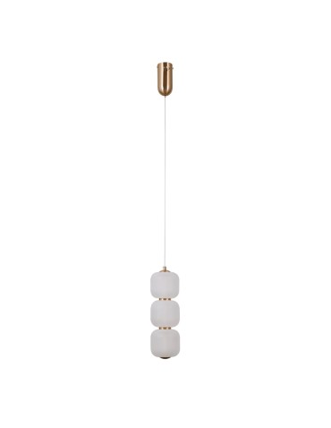 Italux Ganti Wisząca 1xLED 8W 865 lm 3000K (Ciepła biel) złoty PND-34362-3V-HBR-OPAL - produkt 2