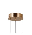 Lampy wiszące potrójne - Italux Ganti Wisząca 3xLED 8W 865 lm 3000K (Ciepła biel) złoty PND-34362-3-HBR-OPAL - product 3
