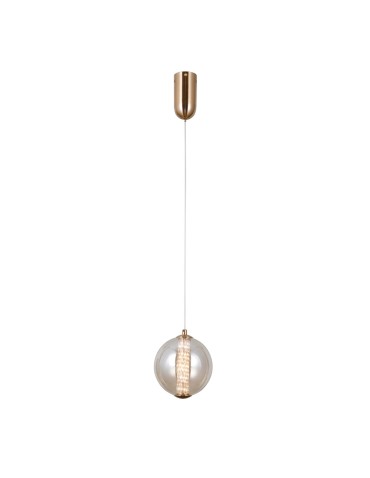 Italux Butero Wisząca 1xLED 6W 550 lm 3000K (Ciepła biel) złoty PND-34359-S-HBR-AMB - produkt 2