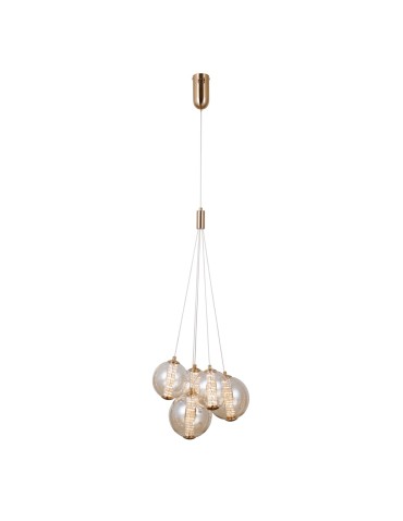 Italux Butero Wisząca 5xLED 20W 1830 lm 3000K (Ciepła biel) złoty PND-34359-5-HBR-AMB - produkt 2