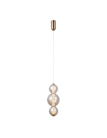 Italux Butero Wisząca 1xLED 12W 1095 lm 3000K (Ciepła biel) złoty PND-34359-3V-HBR-AMB - produkt 2