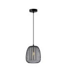 Lampy wiszące pojedyncze - Italux Amiria Wisząca 1xE27 40W Czarny PND-28612-BK-SG - product 1