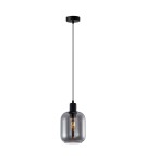 Lampy wiszące pojedyncze - Italux Zona Wisząca 1xE27 40W Czarny PND-29258S-1-BK-SG - product 2