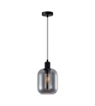 Lampy wiszące pojedyncze - Italux Zona Wisząca 1xE27 40W Czarny PND-29258S-1-BK-SG - product 3