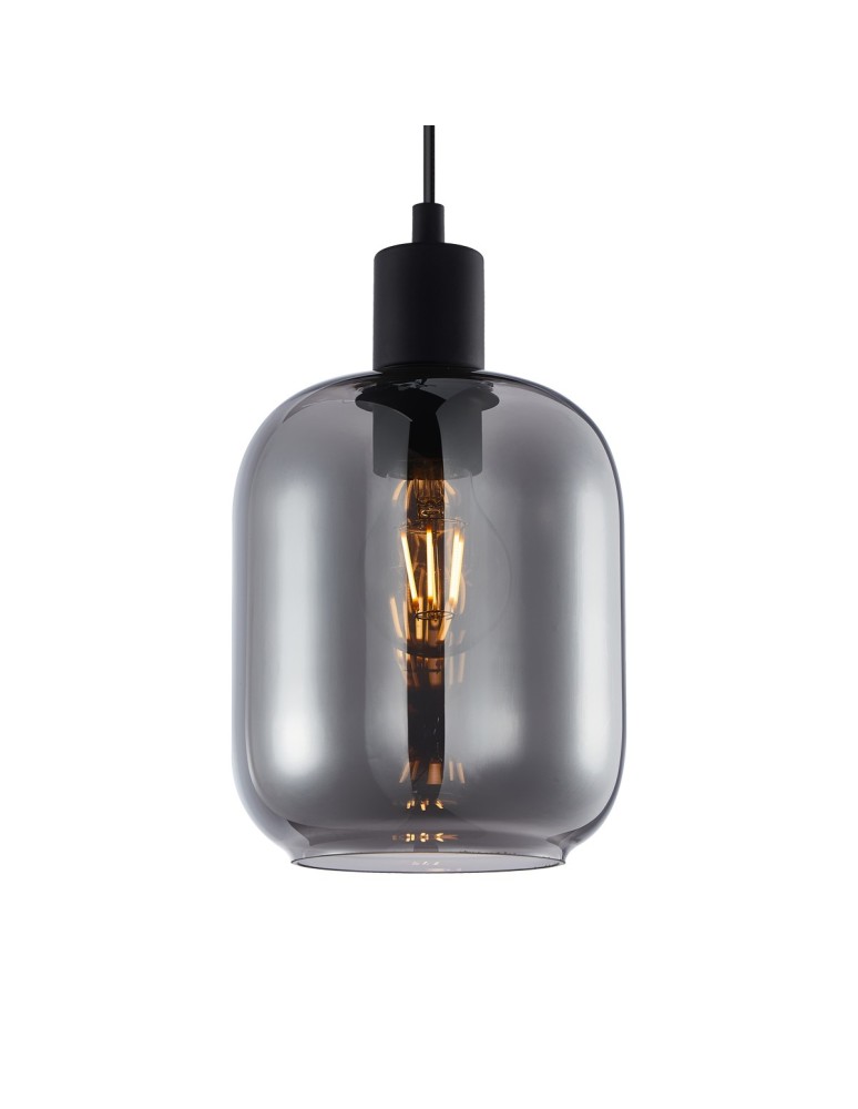 Italux Zona Wisząca 1xE27 40W Czarny PND-29258S-1-BK-SG