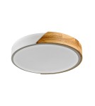 Plafony LED - Italux Nastro Natynkowa 1xLED 24W 2400 lm 3000K (Ciepła biel) Drewno, biały PLF-13186-WH-WO - product 1