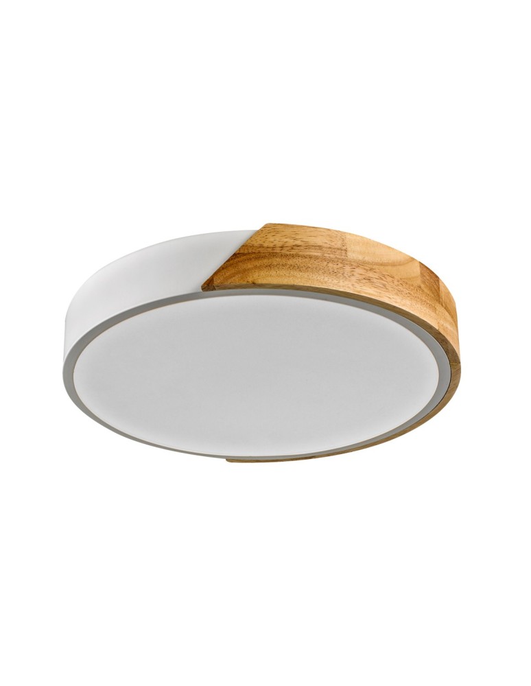 Italux Nastro Natynkowa 1xLED 24W 2400 lm 3000K (Ciepła biel) Drewno, biały PLF-13186-WH-WO