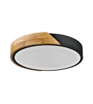 Plafony LED - Italux Nastro Natynkowa 1xLED 24W 2400 lm 3000K (Ciepła biel) Drewno, czarny PLF-13186-BK-WO - product 1