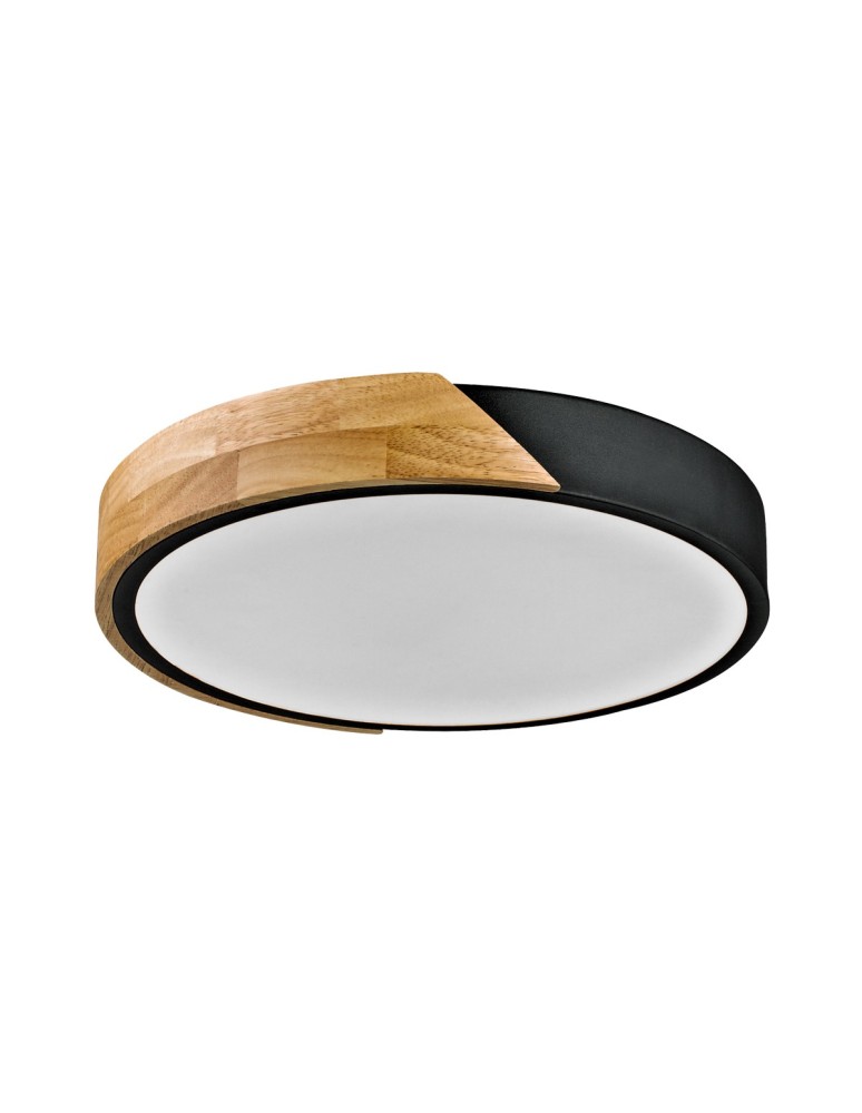 Italux Nastro Natynkowa 1xLED 24W 2400 lm 3000K (Ciepła biel) Drewno, czarny PLF-13186-BK-WO