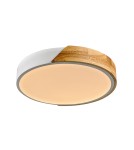 Plafony LED - Italux Nastro Natynkowa 1xLED 24W 2400 lm 3000K (Ciepła biel) Drewno, biały PLF-13186-WH-WO - product 2